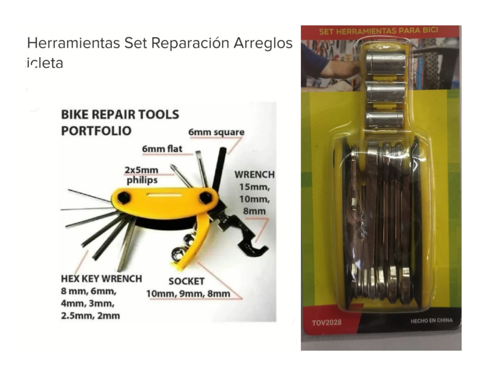 HERRAMIENTA PARA REPARACION BICI(U280)