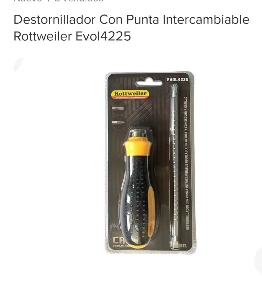 DESTORNILLADOR  PUNTA INTERCAMBIABLE  ROTTWEILER (U175)