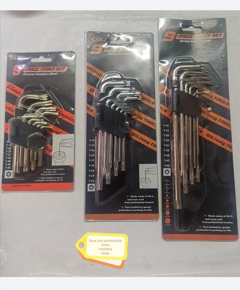 LLAVE TORX X 9 PCS CHICO (U155)