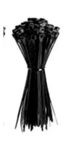 PRECINTOS DE NYLON X100 U 3.6X150MM NEGRO (095)