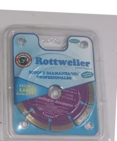 DISCO DIAMANTADO 115 MM ROTTWEILER SECO (U175)