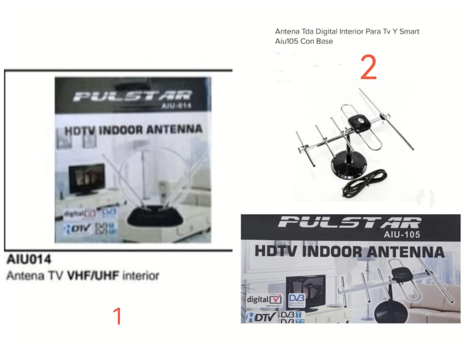 ANTENA DIGITAL INTERIOR PULSTAR AIU014 (U700)
