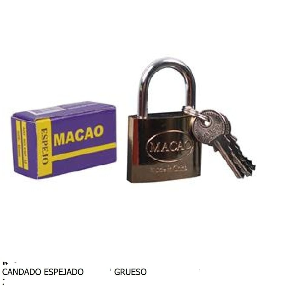 CANDADO MACAO ESPEJADO GRUESO 20MM (U055)