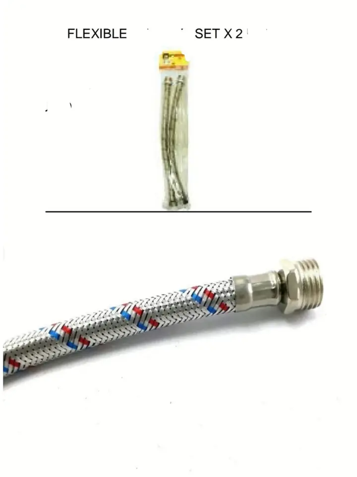 FLEXIBLE MALLADO AGUA BISON X 2PZS 50MM (U275)