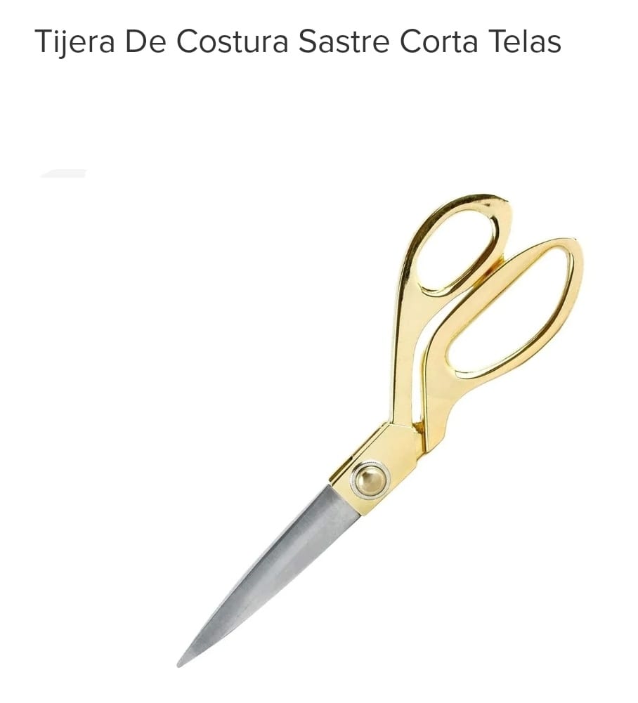 TIJERA SASTRE COSTURA ACERO DORADO 9" (U550)