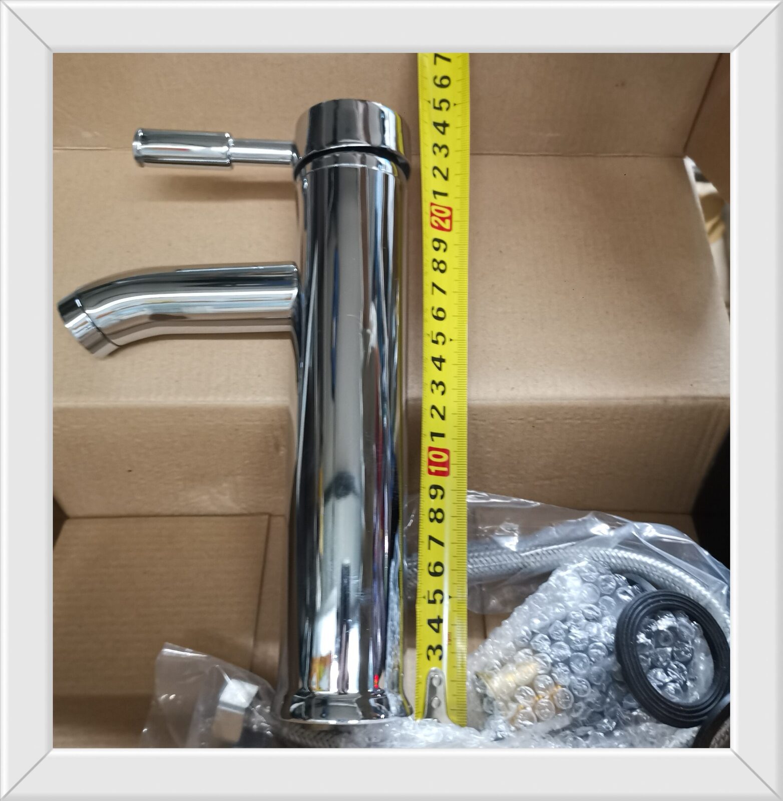 CANILLA MONOCOMANDO MESADA TUBO 24CM (U1650)