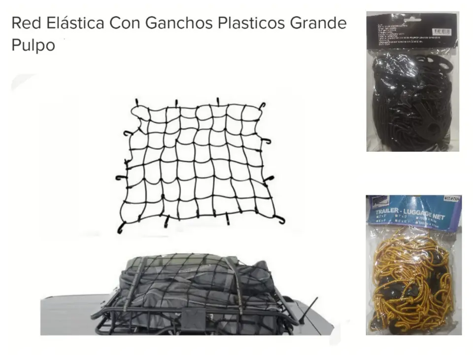 PULPO ELASTICO RED PARA AUTO 70*90 10 ganchos (U420)
