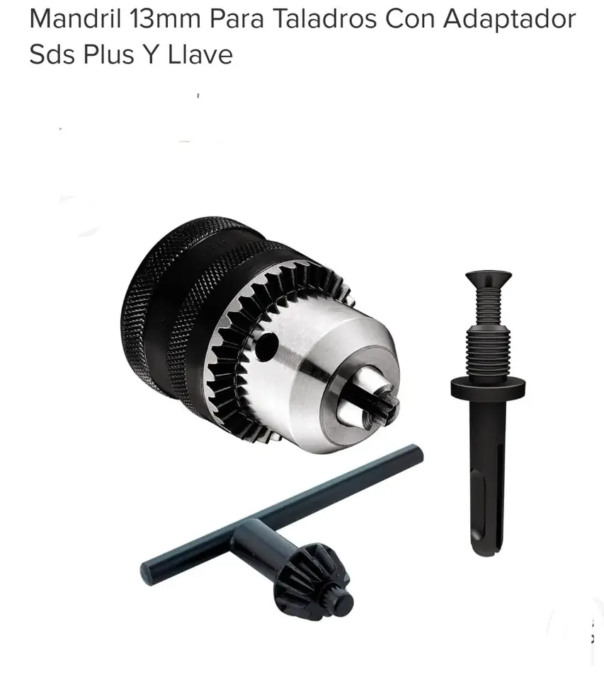 MANDRIL 13MM CON ADAPTADOR SDS Y LLAVE (U375)