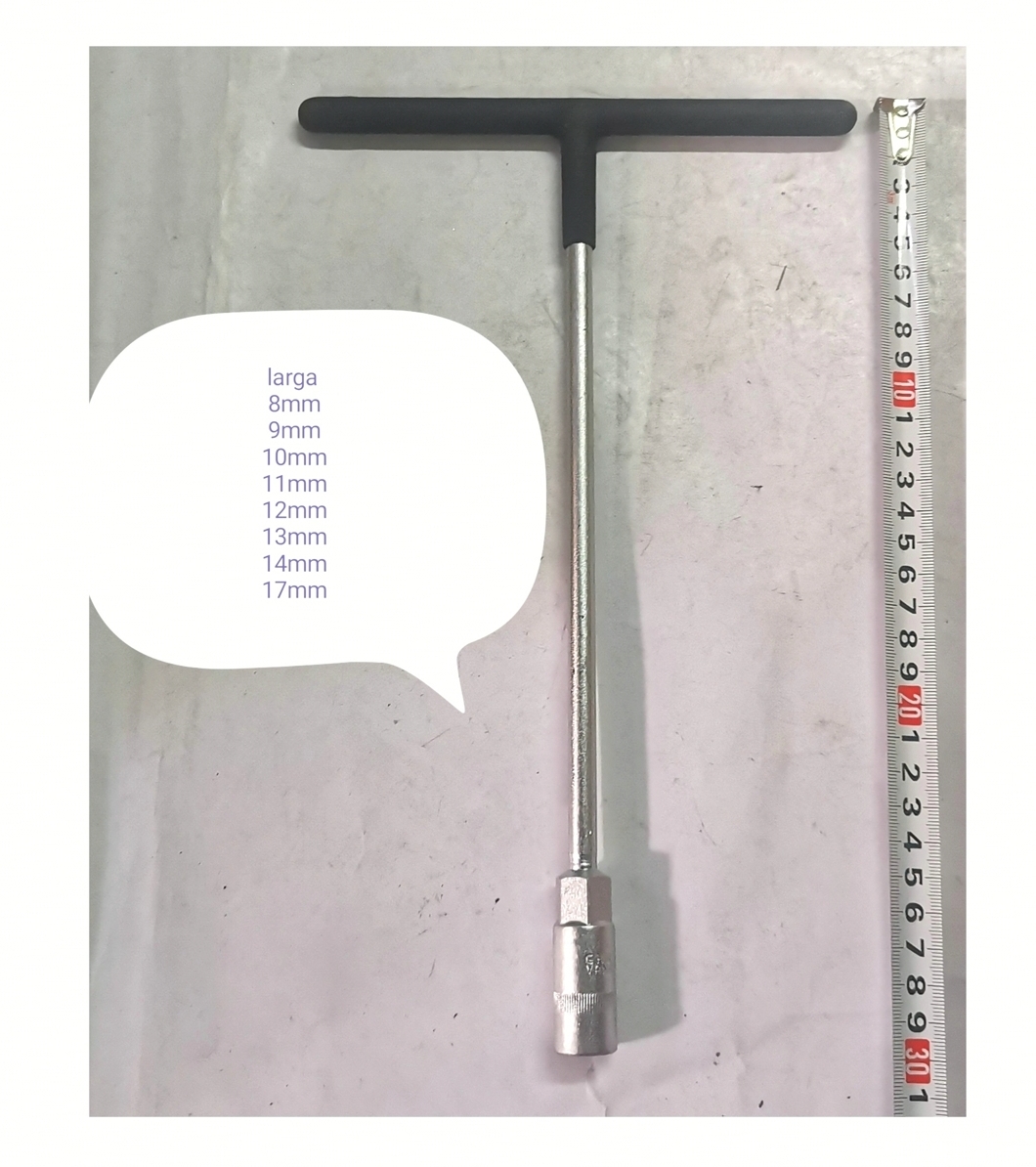 LLAVE T LARGA ENGOMADA 8MM (U120)