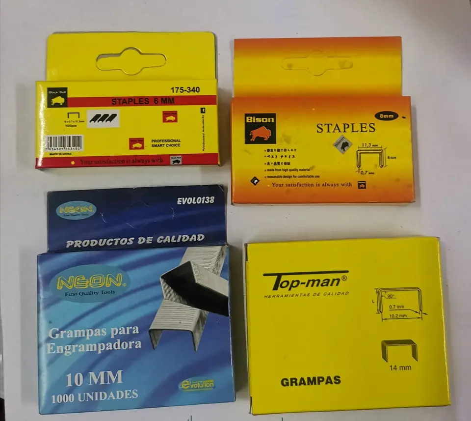 GRAMPAS PARA ENGRAMPADORA X1000PCS 8MM (U055)