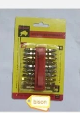 PUNTAS DOBLE TALADRO ATORNILLADOR X 10 PZS BISON (U210)