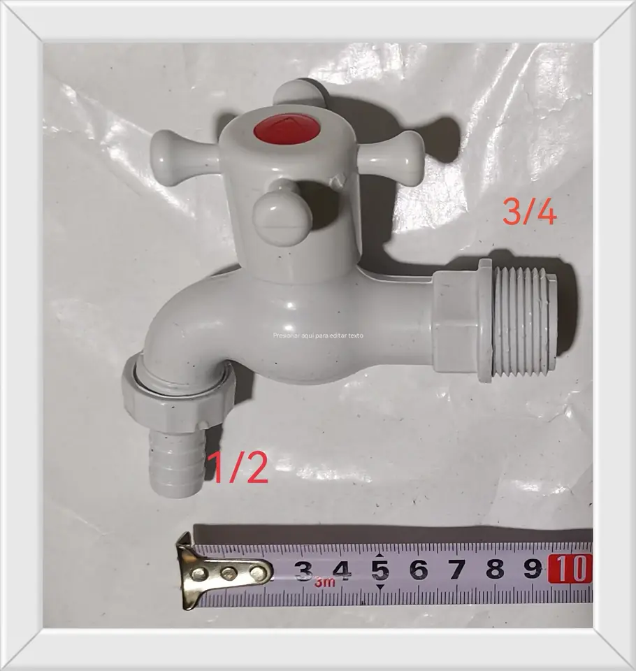 CANILLA PLASTICA CRUZ 3/4 (U086)