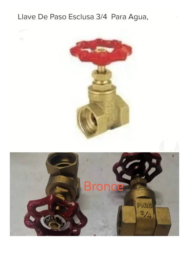 LLAVE PASO BRONCE ESCLUSA 3/4 T/CAMPANA (U400)