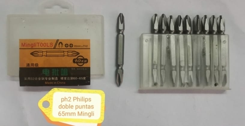 PUNTA DOBLE PH2*63MM X10PZS ECO (u155)