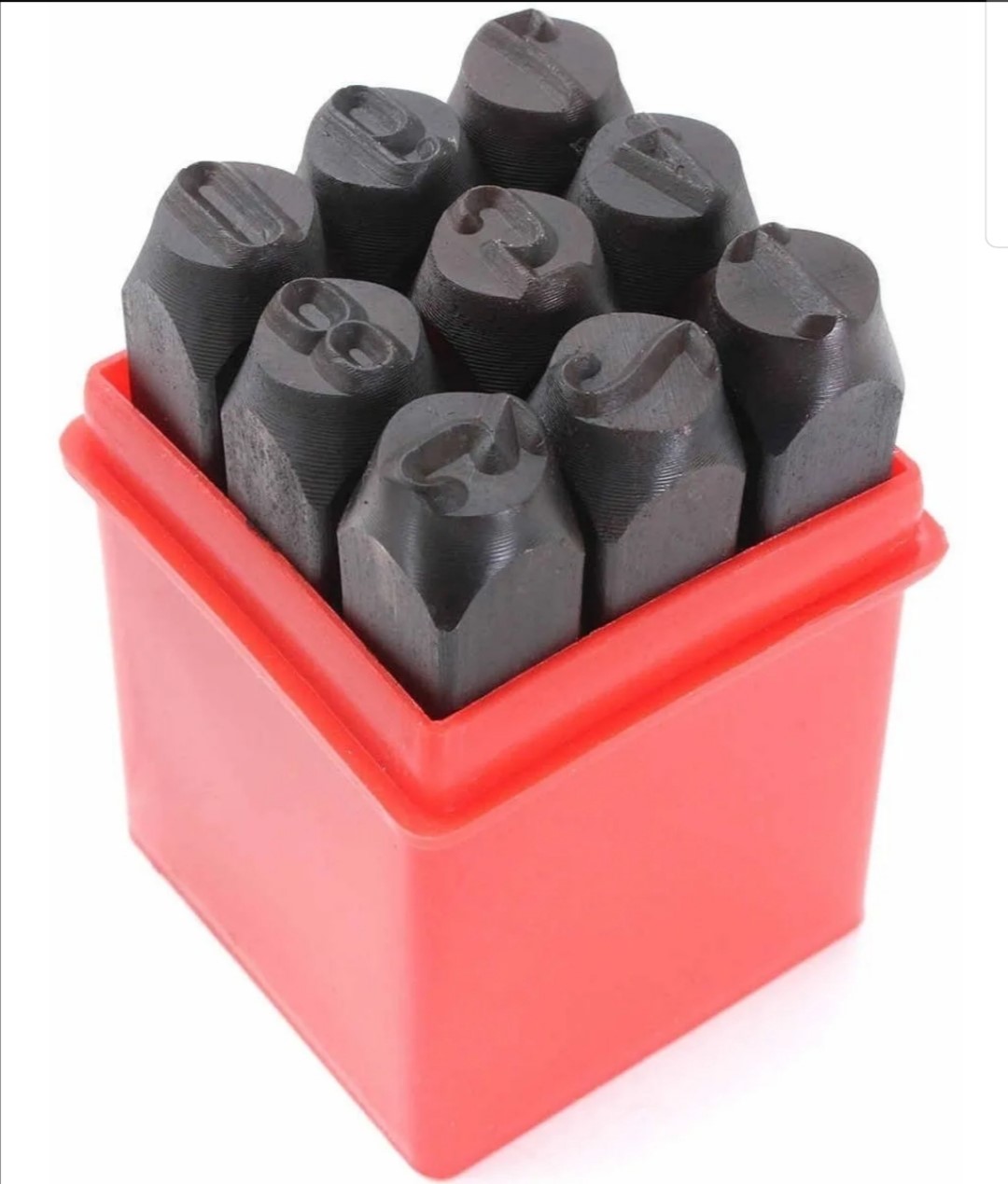 NUMEROS GOLPE SET X 9PZS 8MM (U490)
