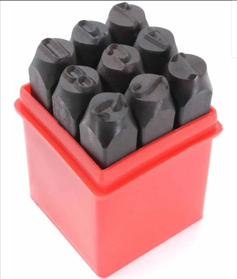 NUMEROS GOLPE SET X 9PZS 8MM (U490)