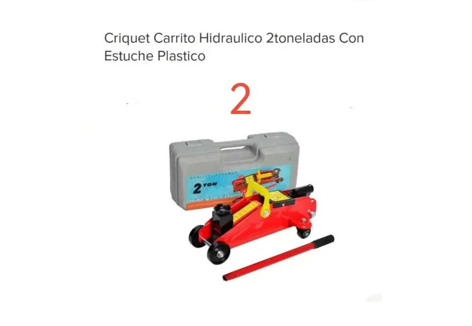 CRIQUE CARRITO 2 TON CON VALIJA  U3400)
