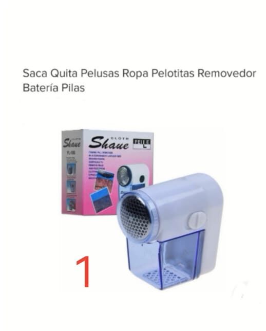 SACA PELUSAS A PILA U140)