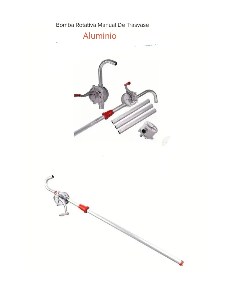 BOMBA ROTATIVA DE TRAVASE ALUMINIO (U1900)