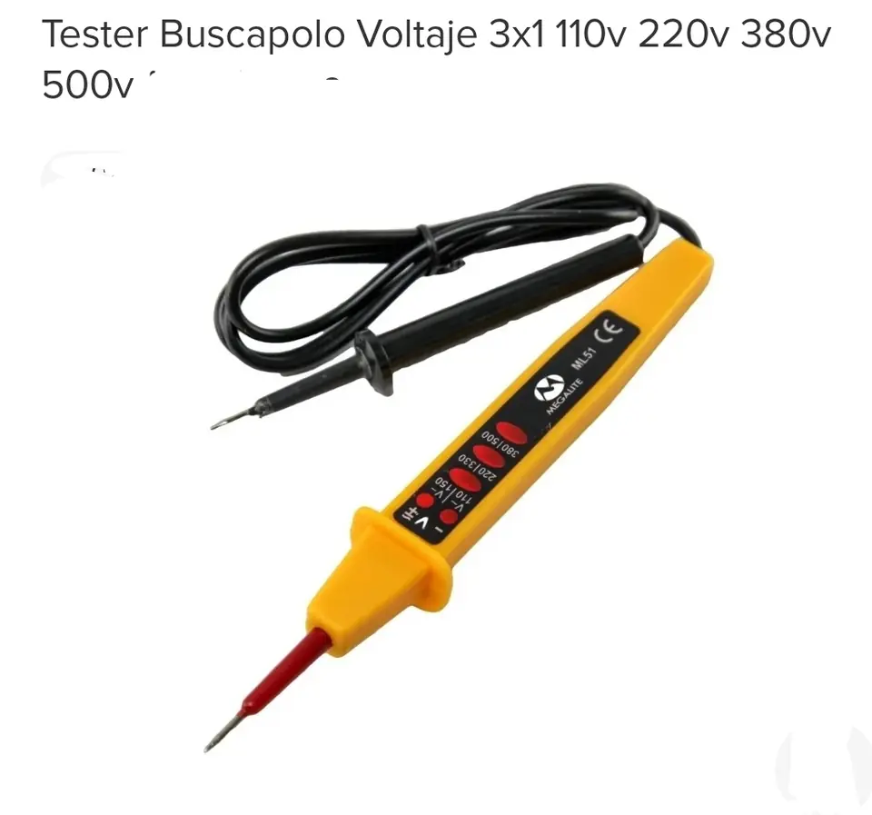 TESTER BUSCAPOLO VOLTAJE 3 IN 1 BLACKJACK (U240)