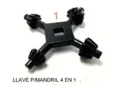 LLAVE MANDRIL 4 EN 1 ECO (U160)