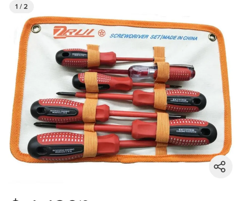 DESTORNILLADOR ELECTRICISTA X 7 PZS RUIKE (u800)