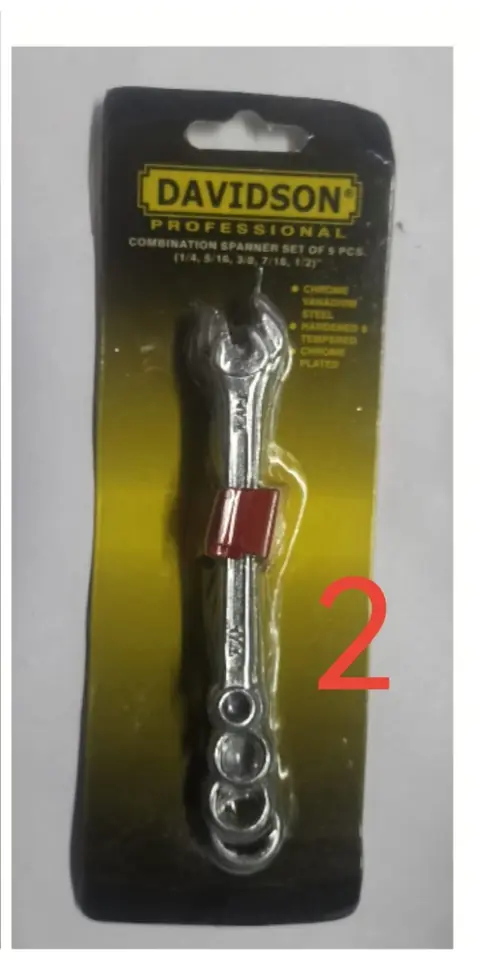 LLAVE COMBINADA X 5PZS PULGADA (U250)