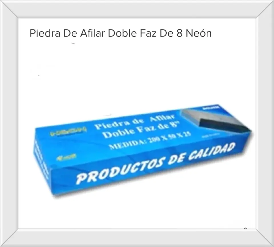 PIEDRA AFILAR 8" NEON (U100)