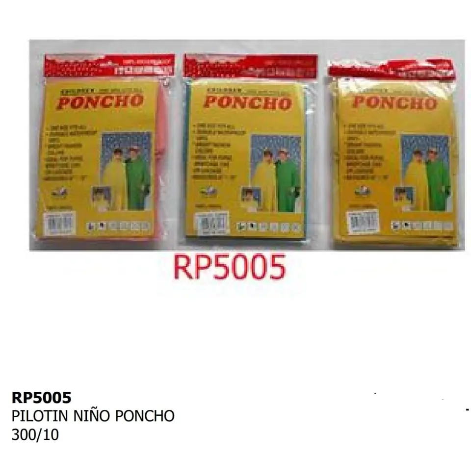 PILOTIN PONCHO NIÑO (U075)