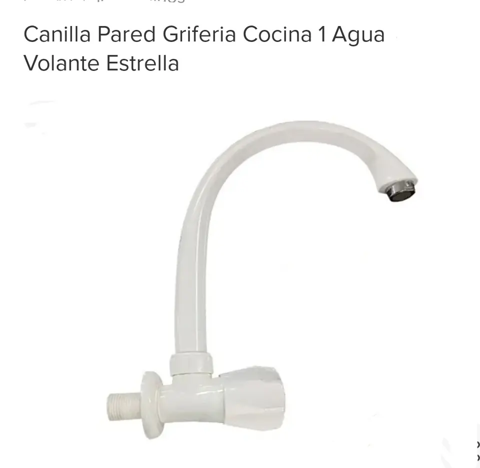 CANILLA 1 AGUA PVC PARED (U270)