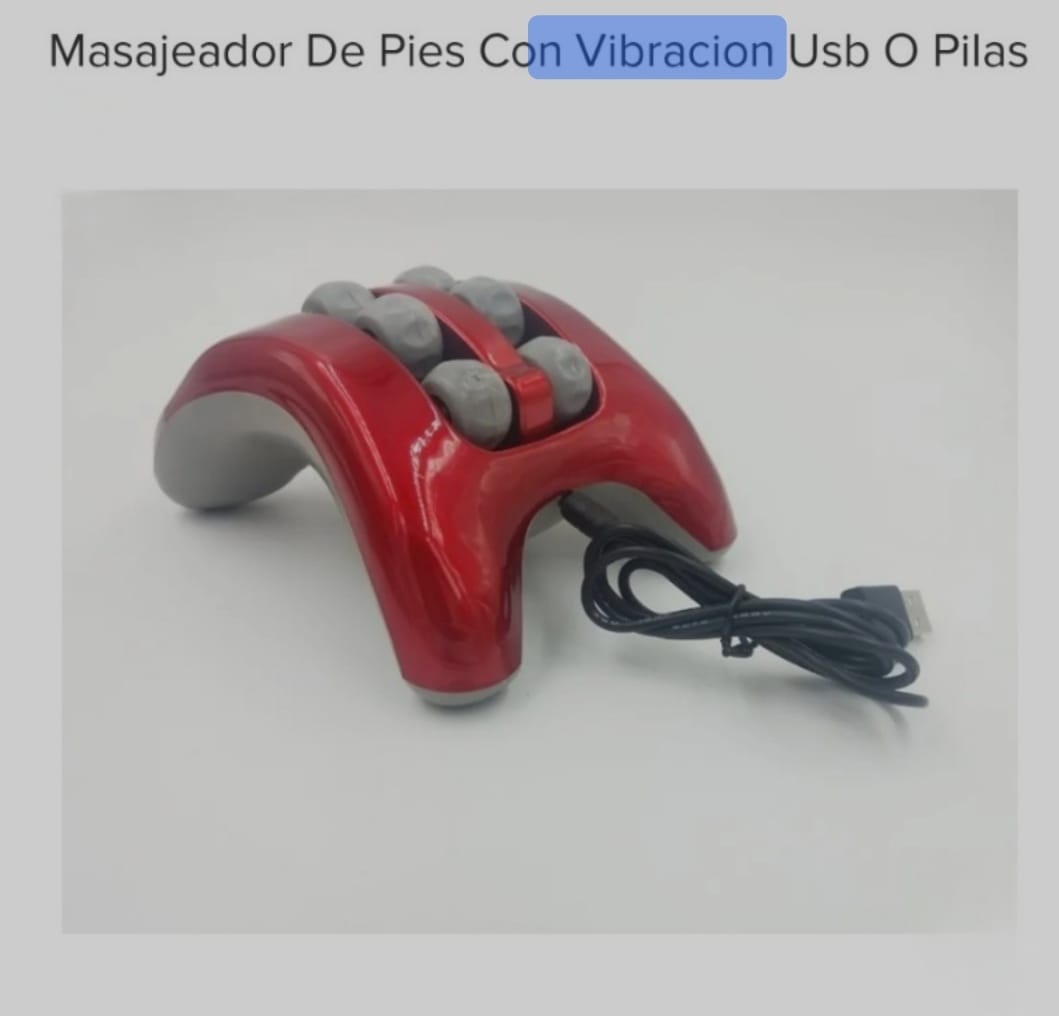 MASAJEADOR DE PIES CON USB O PILAS ((U420)