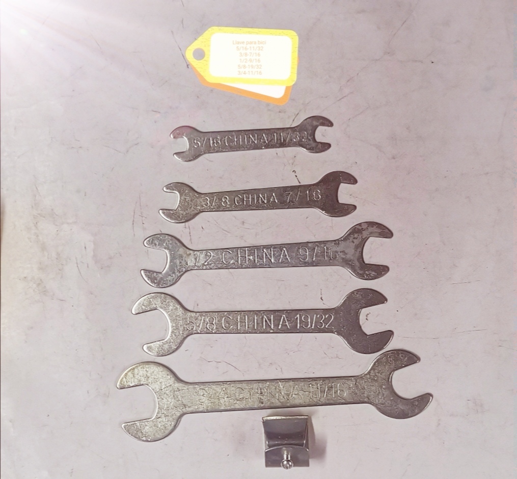 LLAVE FIJA  PARA REPARACION BICICLETA X 5 PCS(U140)