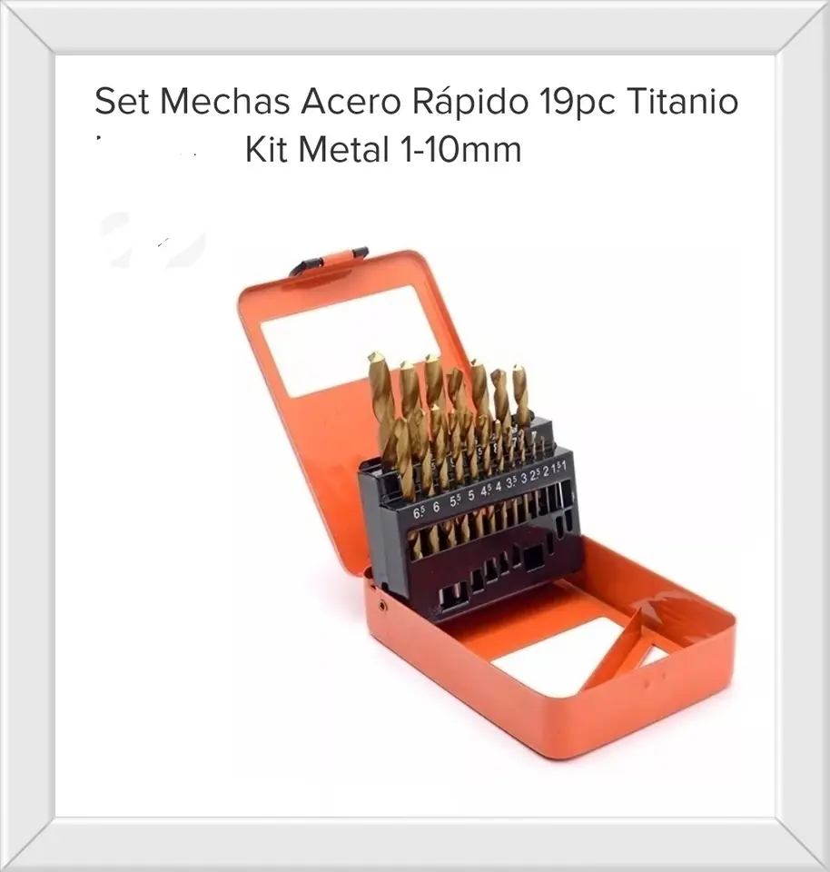 MECHA HSS TITANIO X 19PZS 1-10MM (U830)