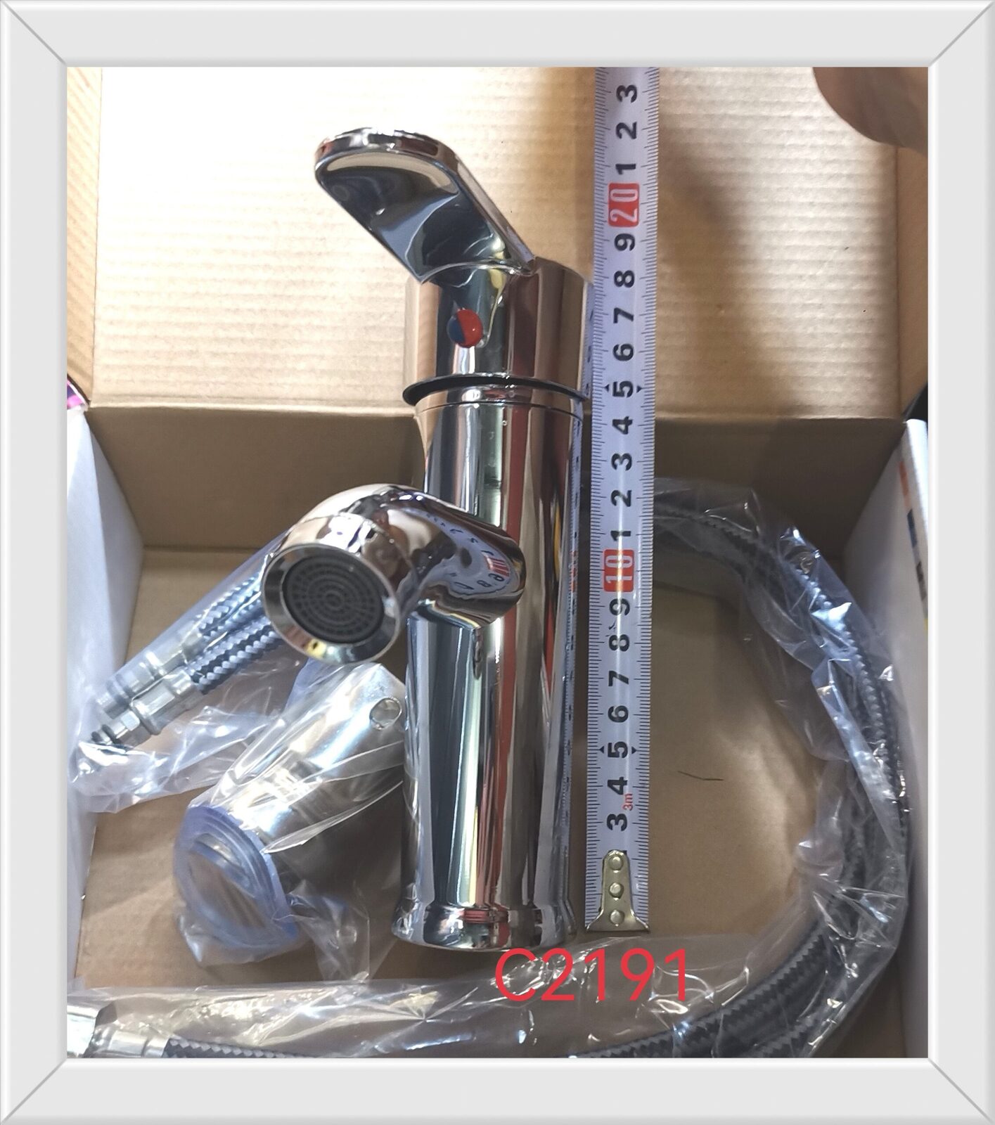 CANILLA MONOCOMANDO MESADA TUBO 17CM C2191 (U1300)