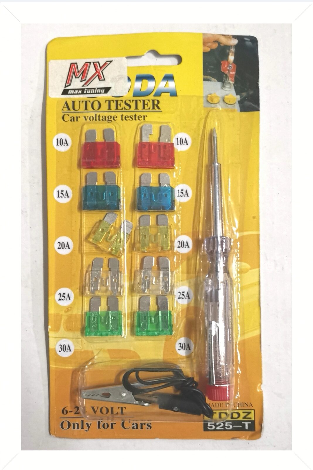 FUSIBLE CON TESTER X 11 PCS  (U130)