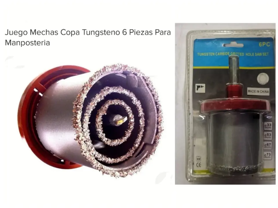MECHA COPA TUNGSTENO X 6PZS (U1900)