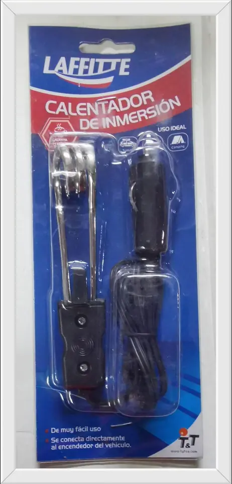 Calentador Agua Metal 12V Reforzado (U315)
