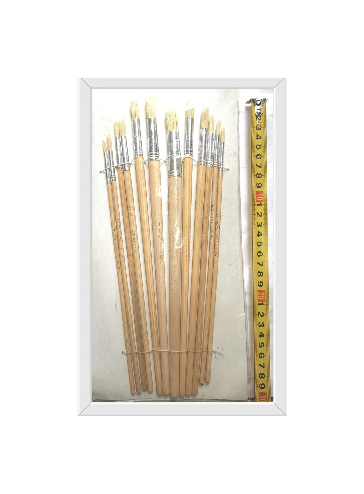 PINCELES CERDAS PUNTAS REDONDAS X 12 PCS 1-12MM (U150)
