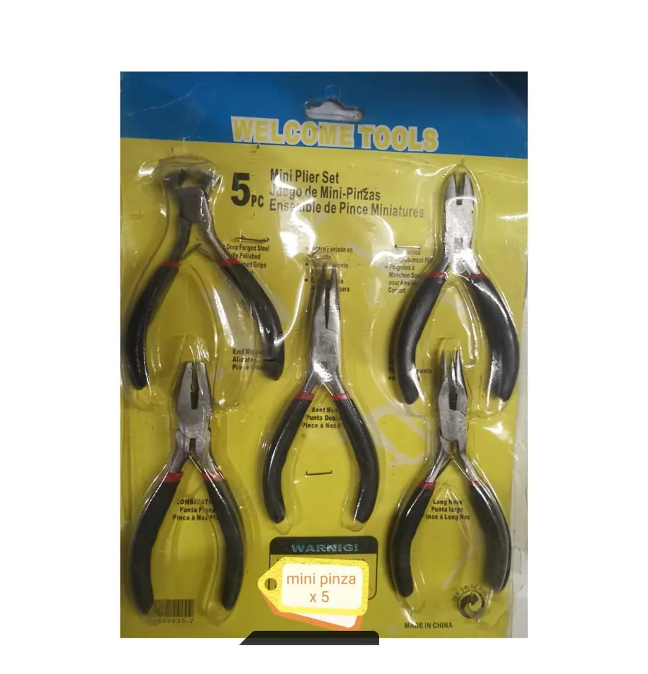 PINZA MINI 4.5" SET X5PCS (U600)