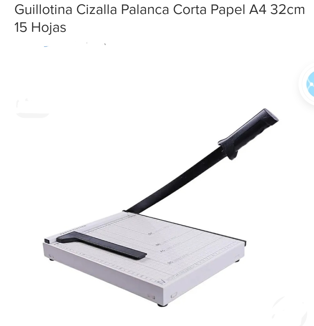GUILLOTINA CIZALLA PALANCA METAL A4 (u1500)