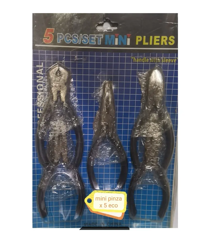 PINZA MINI 4.5" SET X5PCS ECO (U450)