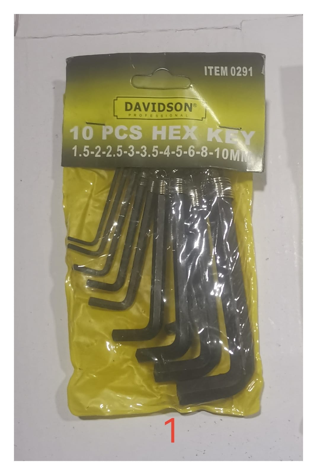 LLAVE ALLEN X 10PZS DAVIDSON MM (U120)
