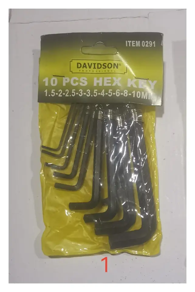 LLAVE ALLEN X 10PZS DAVIDSON MM (U120)