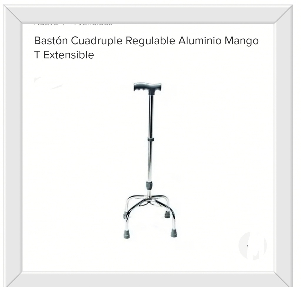 BASTÓN BASE CUÁDRUPLE REGULABLE (U800)