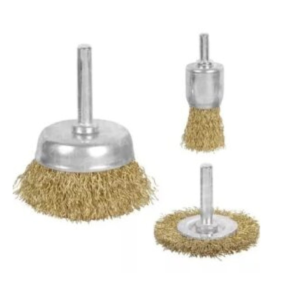 CEPILLO PARA TALADRO X 3PCS ECO (U145)