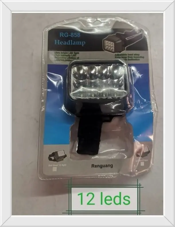 LINTERNA MINERA 12LED RG 858 (U135)