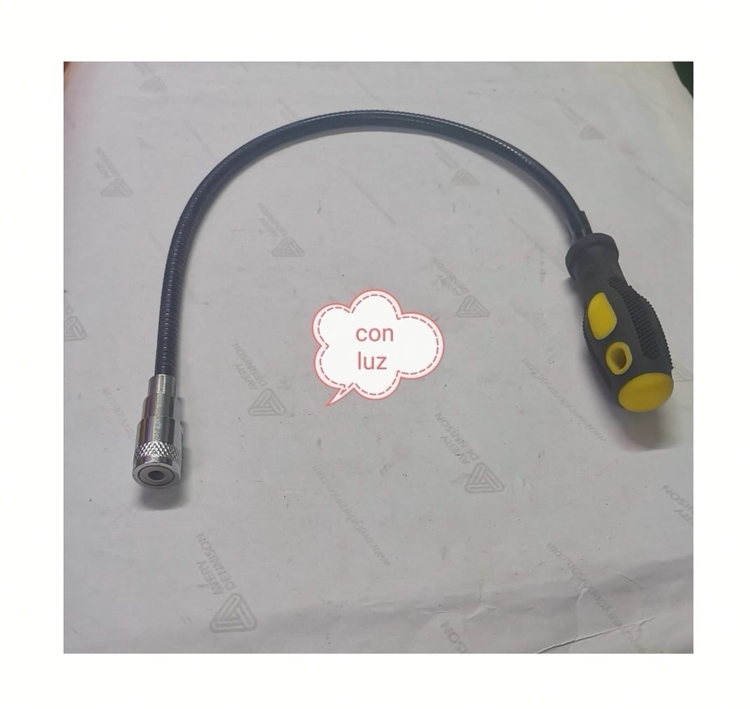 PESCA TUERCAS FLEXIBLE CON LUZ ENGOMADA (U250)