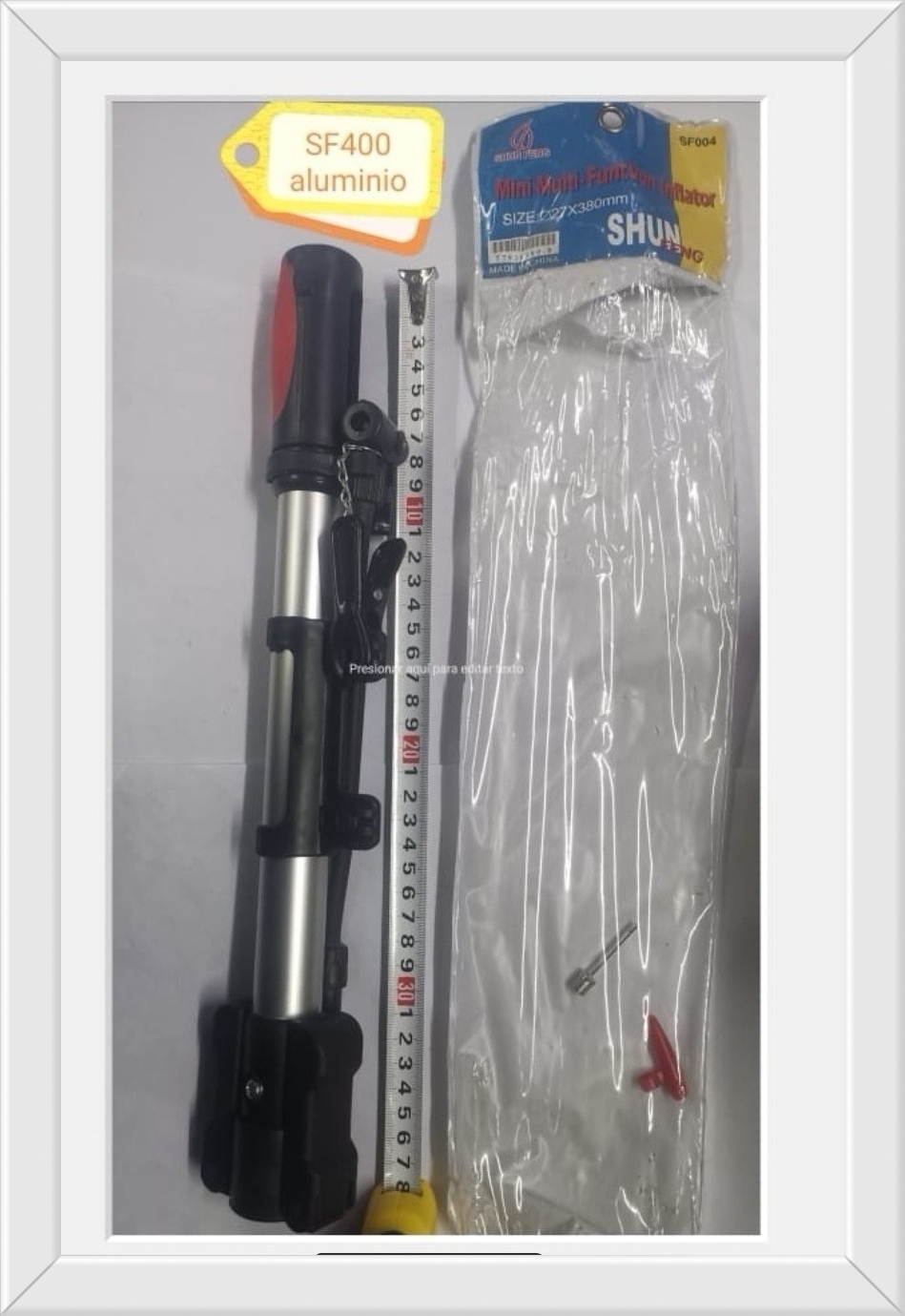 Inflador aluminio con soporte SF004(U280)