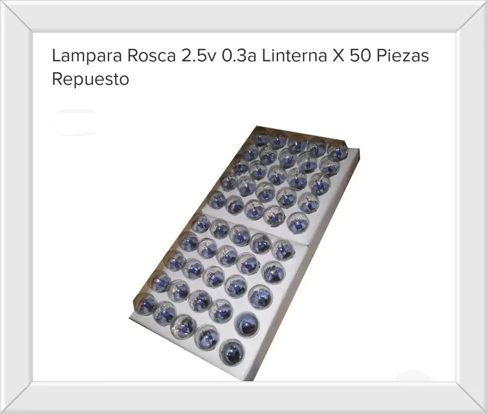 Lampara Repuesto Linterna a Rosca x50u(U300)