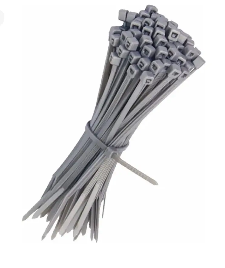 PRECINTOS DE NYLON X100 U 4.6X370MM GRIS(u300)
